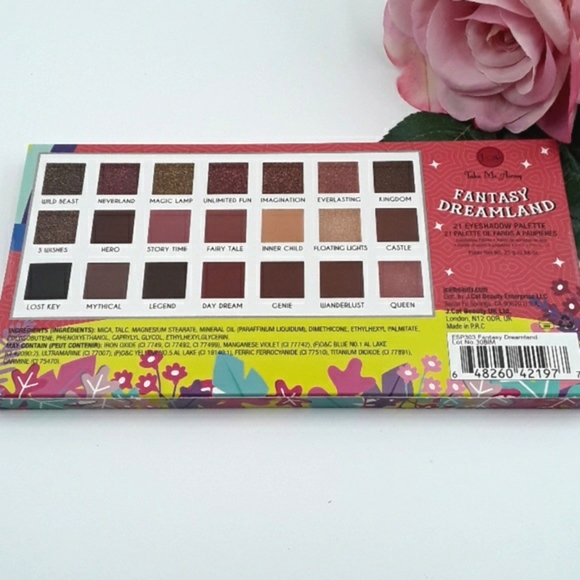 J.Cat Beauty Fantasy Dreamland Eyeshadow Palette. Warm colors eyeshadow Palette. - Picture 3 of 7